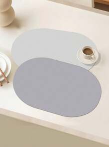 1 Miếng Màu thuần , Không thấm nước , Có thể tái sử dụng chất liệu da PU Ăn uống Bàn Đệm , Đĩa nhỏ Đối với Bát , Đĩa Và Cúp - Nhiều màu - Xem 2