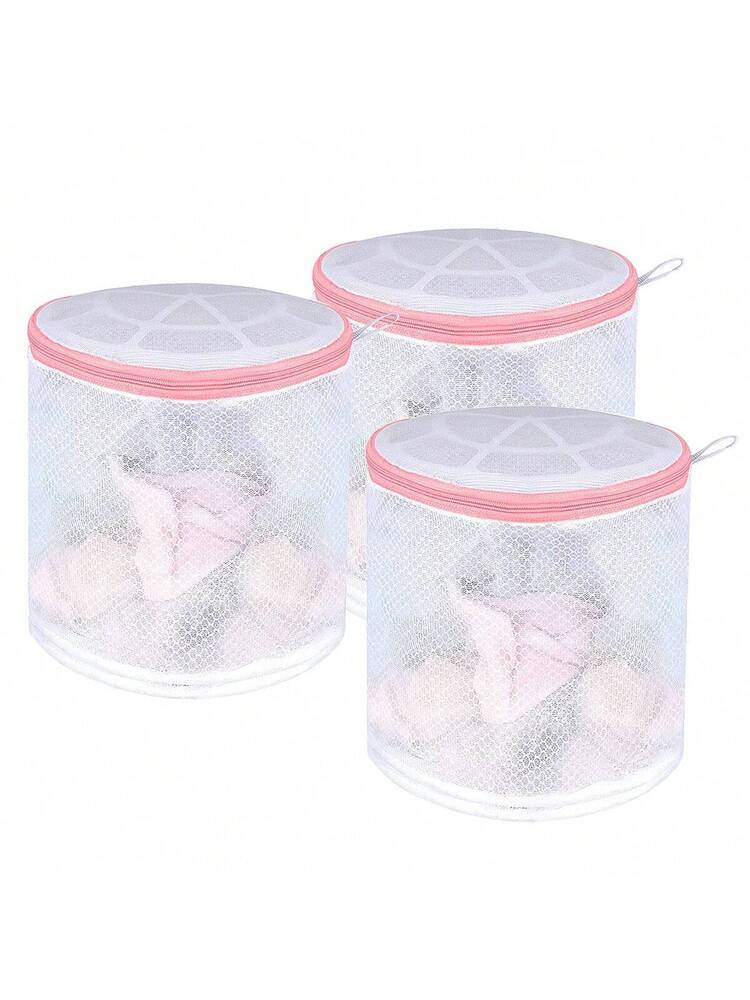 3pcs Bra Laundry Bag, Suitable For Washing Machine, Liwilong Bra Washing Bag, Bra Cleaning Bag, Sock Laundry Bag, Lingerie Washing Bag, Bra Cleaning Protective Cover, Mesh Washing Bag (6x6 Inch, 3 Pack)