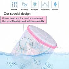 3个装文胸洗衣袋，适用于洗衣机，Liwilong文胸洗衣袋，文胸清洁袋，袜子洗衣袋，内衣洗衣袋，文胸清洁保护套，网状洗衣袋（6x6英寸，3个装） - 白色 - 查看 5