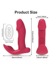 Vibrador portátil para mujer: Consoladores portátiles, Vibradores de clítoris y punto G, Estimulador versátil, Vibradores potentes, Vibrador silencioso con mando a distancia resistente al agua, Consoladores y vibradores para momentos íntimos y placenteros