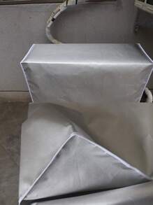 1 pièce Housse de protection argent pour unité extérieure de climatiseur