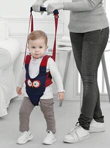 Arnés De Seguridad Para Bebés Caminar Ajustable De Desmontado 2 En 1 Con Protección Para La Cintura y Cuerda Anti-Tirones - Azul Marino - Ver 3