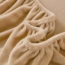 1 tấm ga trải giường vải nỉ dày và mềm, sợi nhỏ, ga trải giường bằng vải nỉ san hô (không có vỏ gối), kết cấu mềm mại, có thể giặt bằng máy/giặt tay, bộ đồ giường thiết yếu cho mùa thu/đông - Cà phê nâu - Xem 11