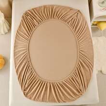 1 tấm ga trải giường vải nỉ dày và mềm, sợi nhỏ, ga trải giường bằng vải nỉ san hô (không có vỏ gối), kết cấu mềm mại, có thể giặt bằng máy/giặt tay, bộ đồ giường thiết yếu cho mùa thu/đông - Cà phê nâu - Xem 10