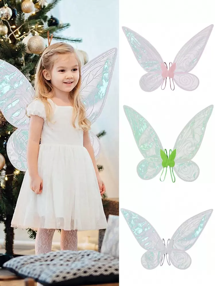 Ailes De Fée Blanches – Déguisement Enfant, Costume Fée, Taille Enfant Uniquement