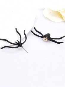 2/1 chiếc Hoa tai đinh tán hình nhện vui nhộn dành cho phụ nữ Hoa tai đinh tán hình nhện đen 3D đáng sợ Trang phục Halloween Trang trí tiệc DIY Quà tặng ngày lễ tình nhân - màu đen - Xem 10
