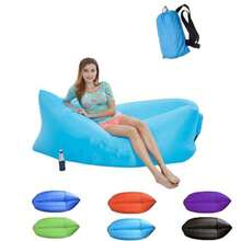 Red Portable Inflatable Sofa - Red - View 4