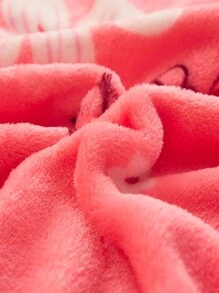 1pc Printed Universal Seasonal Flannel Blanket, Summer Nap Quilt, Golden Mink Blanket For Home Bedroom
