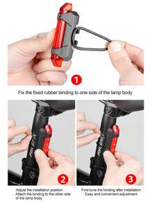 Bicycle Light Usb Rechargeable Led Warning Taillight For Night Cycling