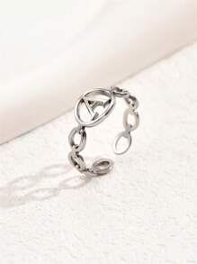 Nhẫn đơn - Bạc - Xem 4