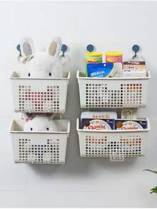 1 Piezas organizador tipo reja para pared multiusos ahorra espacio - Blanco - Ver 4