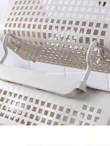 1 Piezas organizador tipo reja para pared multiusos ahorra espacio - Blanco - Ver 3