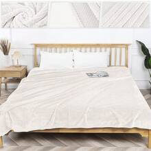 羊毛毛絨毯,超大蓬鬆床鋪適用於沙發,柔軟舒適的毛皮裝飾,適用於床和沙發的厚毯(米色)