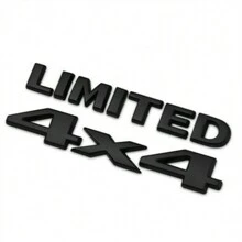 Car 4 X 4 +Limited Chrome 3D Decal Emblem Sticker Nameplate Badge Decoration - Silver - View 8