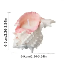 1 pièce Bougie parfumée à la coquille de mer unique personnalisée pour la décoration de la maison, cadeau d'anniversaire spécial, présent pour améliorer l'atmosphère des fêtes