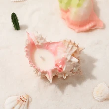 1 pièce Bougie parfumée à la coquille de mer unique personnalisée pour la décoration de la maison, cadeau d'anniversaire spécial, présent pour améliorer l'atmosphère des fêtes