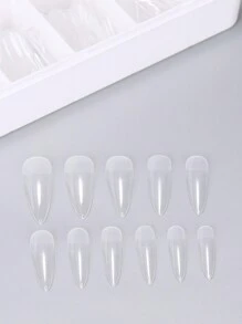 Medium Stiletto False Nails-550pcs Soft Gel Nail Tips 11 Sizes Pre-Buff Press On Nails Full Cover Acrylic Nail Tips With Case Professional Nail Extension Tools Nail Supplies - Clear - View 5