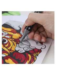 Plumones 80 piezas doble punta touch - Negro - Ver 3