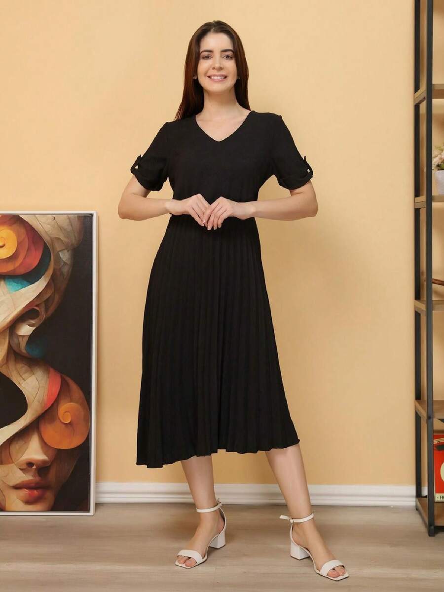 Women Dresses - 黑色 - 查看 1