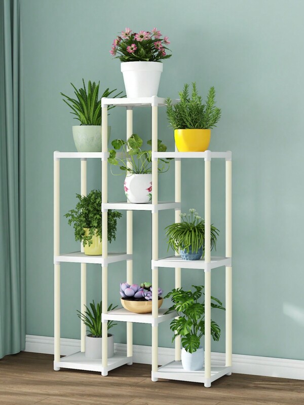 9tier White Flower Stand For Indoor & Outdoor Use, Balcony, Living