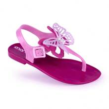 Kids Flat Sandals - 玫紅色 - 查看 3