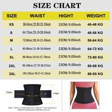 1pc Wrap Waist Trainer Double Belt Body Shaper Corset Shapewear Slimming Sheath Woman Flat Tightens Belly Sheath Waist Trainer Body Shaper - Apricot - View 9