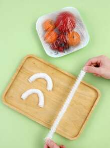 100入/袋一次性食品蓋,廚房冰箱水果食品保護防塵碗杯蓋袋,可重複使用的塑料彈性碗蓋,帶有彈性的食品儲存蓋殘留物碗蓋,家庭戶外野餐塑料包裝袋覆蓋保持你的食物新鮮和安全!午餐袋保溫便攜式學校午餐盒多功能野餐袋