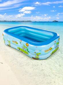 Piscină mare pentru familie, 1 buc., pentru uz casnic în aer liber, piscină cu bile oceanice din plastic gros, articole esențiale pentru plajă, accesorii pentru plajă, plutitor pentru piscină