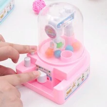 Mini juguete de máquina de bola de garra de simulación aleatoria de 1 pieza, adecuado para entrenamiento cerebral, ocio y entretenimiento de escritorio, mejora de la coordinación ojo-mano - Morado - Ver 10