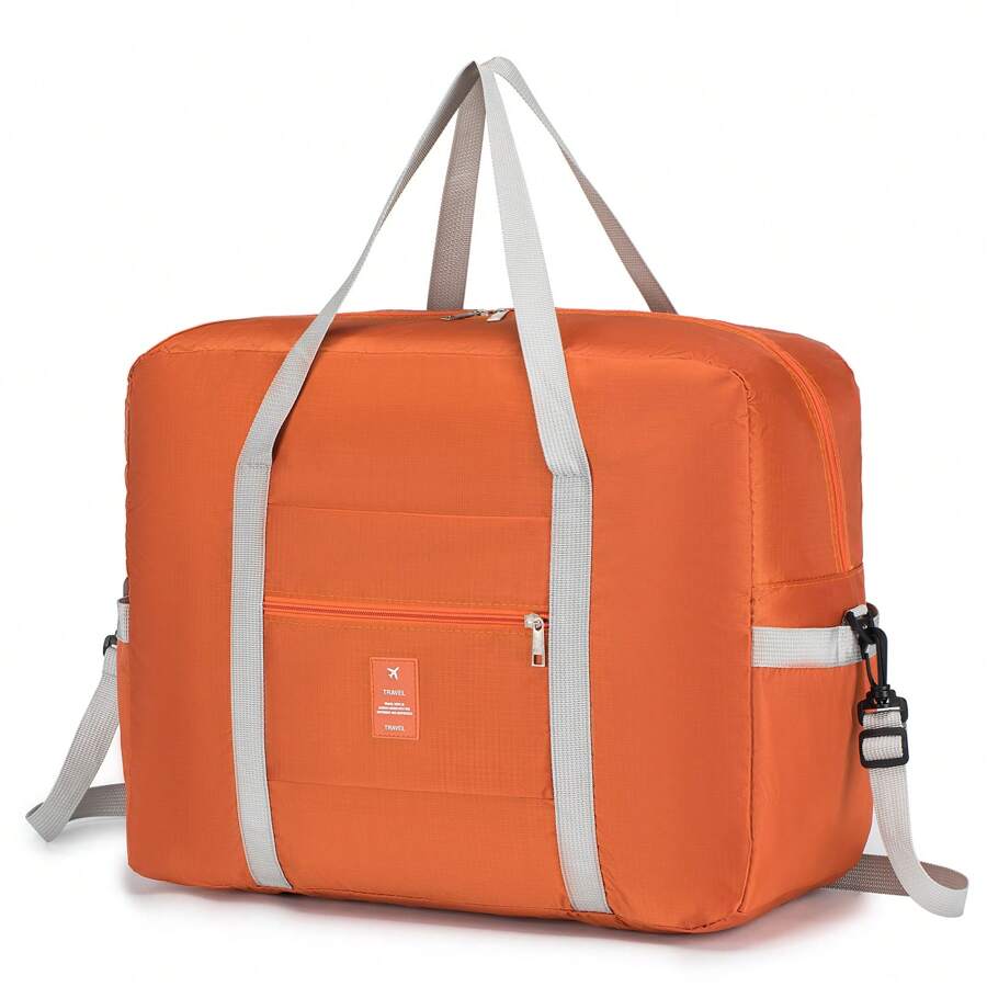 45x36x20艙內行李袋瑞安折疊旅行手提行李小型底下置物輕便手提包 - 橘色 - 查看 1