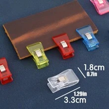 5pcs/set Colorful Sewing Clips, For Different Colored Quilt Clips, Used For Sewing And Quilting, Fabric Sewing Binding Craft Clips, Bag Clips, Sewing Tools(random Color Without Box) - 5 - View 3