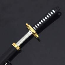 1入組武士刀形狀鑰匙圈適合男士,合適的適用於日常使用 - 彩色 - 查看 5