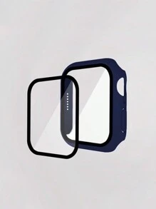 二合一個人電腦殼套和屏幕保護膜適用於Apple Watch - 藏蓝色 - 查看 1