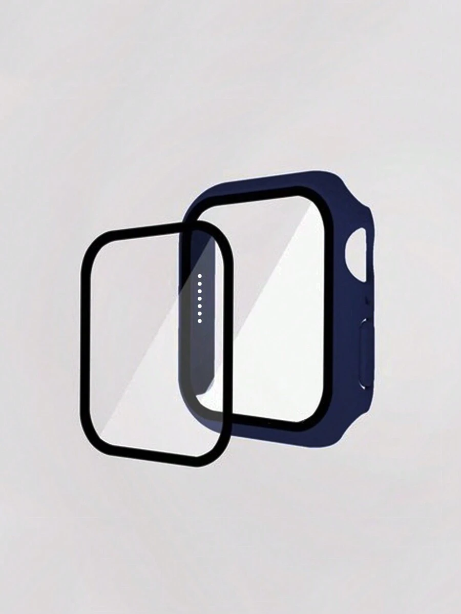 二合一個人電腦殼套和屏幕保護膜適用於Apple Watch - 藏蓝色 - 查看 1