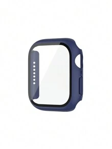 二合一個人電腦殼套和屏幕保護膜適用於Apple Watch - 藏蓝色 - 查看 2