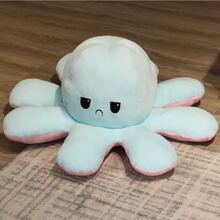 Peluche reversible de pulpo, muñeco de pulpo reversible de doble cara, pulpo de estado de ánimo, peluche de pulpo, muñeco fidget de pulpo - Rosa+Azul - Ver 4