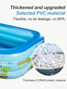 Piscină mare pentru familie, 1 buc., pentru uz casnic în aer liber, piscină cu bile oceanice din plastic gros, articole esențiale pentru plajă, accesorii pentru plajă, plutitor pentru piscină