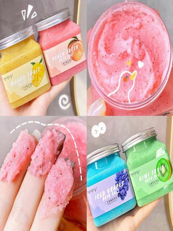 2 Exfoliante Corporal  Naural de Frutas Exfolia Cuerpo Fruta al Azar