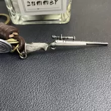 1pc Men's Retro M700 Rifle Shaped Car Keychain Pendant, Suitable For Daily Use At Home - Bronze - View 3