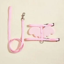 1 Miếng Chất vải Đôi cánh Angel Ngực Trở lại Dây đeo Với Dây kéo Đối với Nhỏ bé Và Kích thước trung bình Thú cưng - Hồng - Xem 3