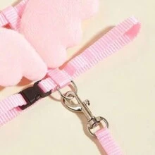 1 Miếng Chất vải Đôi cánh Angel Ngực Trở lại Dây đeo Với Dây kéo Đối với Nhỏ bé Và Kích thước trung bình Thú cưng - Hồng - Xem 4