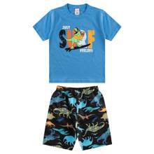 Kit 6 Peças Infantil Juvenil Menino Verão Roupa Calor 4 Conjunto Masculino Tamanhos 1 a 16 anos - Multicolorido - Visão 10