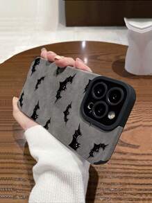 1 件装黑色眼睛软手机壳万圣节蝙蝠印花防震保护套带垂直条纹和全边缘保护适用于男女 iPhone 11/12/13/14/6/6s/6plus/7/8/Se/7plus/8plus/X/Xs Max/Xr/11pro/12pro/13pro/14pro/12mini/13mini/11promax/12promax/13promax/14promax/14plus - 彩色 - 查看 3