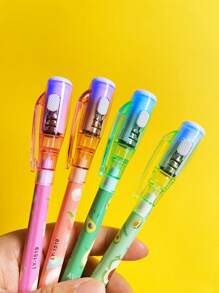 2/5/20pcs Creative Invisible UV Marker Pen, Fluorescent Magic Invisible Highlighter, Glow In The Dark (Random Pattern) - Multicolor - View 3
