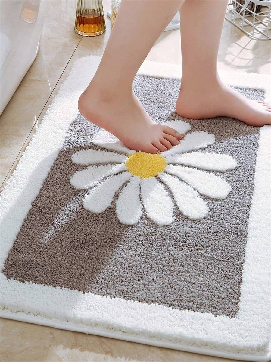 1pc Bathroom Mat With Anti-Slip & Quick-Drying Function For Toilet, Sink, Bedroom Entrance Home Bathroom Decor Bath Rug Floor Carpet Outdoor Rug Door Mat Fall Decor Bathroom Accessories Back To School