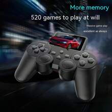 New Handheld Pocket Gaming Console Retro Nostalgic Mini Arcade 520 Games Two Player Versus Game Handheld Gaming Console, Handheld Gaming Console Retro Video Games with Rechargeable Battery - 黑色 - 查看 4