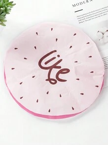 5pcs Cute Alphabet & Fruit Pattern Shower Cap/hair Cap, Suitable For Daily Use - Multicolor - View 5