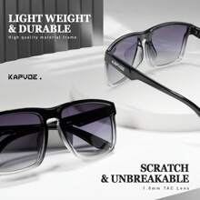 KAPVOE 1pc Multicolor Fashionable Polarized Fashion Glasses For Men, Suitable For Outdoor Activities - Multicolor - View 3
