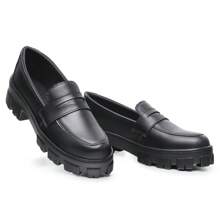 1101 Matte Tractor Sole Loafer - 黑色 - 查看 3