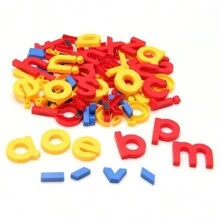 80 Piezas Letras Y Números Magnéticos De Plástico Juguete Educativo Para La Enseñanza De Los Niños, Adecuado Para Niños En Edad Preescolar, Para El Refrigerador, El Alfabeto, La Ortografía, El Conteo, Las Palabras Y Números En Mayúsculas Y Minúsculas, Excelente Regalo Para Los Niños - Multicolor - Ver 4
